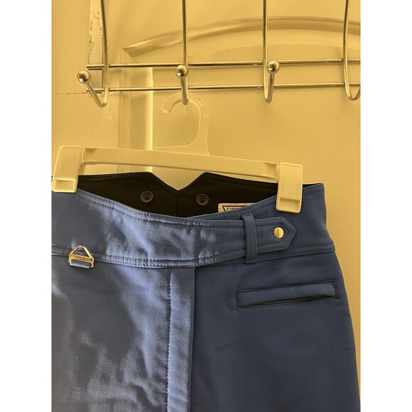 Tyrolia by HEAD Ski Pants Womens 12 Blue Schoeller Wool Blend Fabric Stirrups - Picture 6 of 16